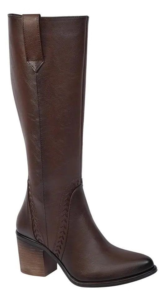 Bota Larga Dama Tierra Bendita Texano Bordado 7.5cm 1180513 — imagen 8
