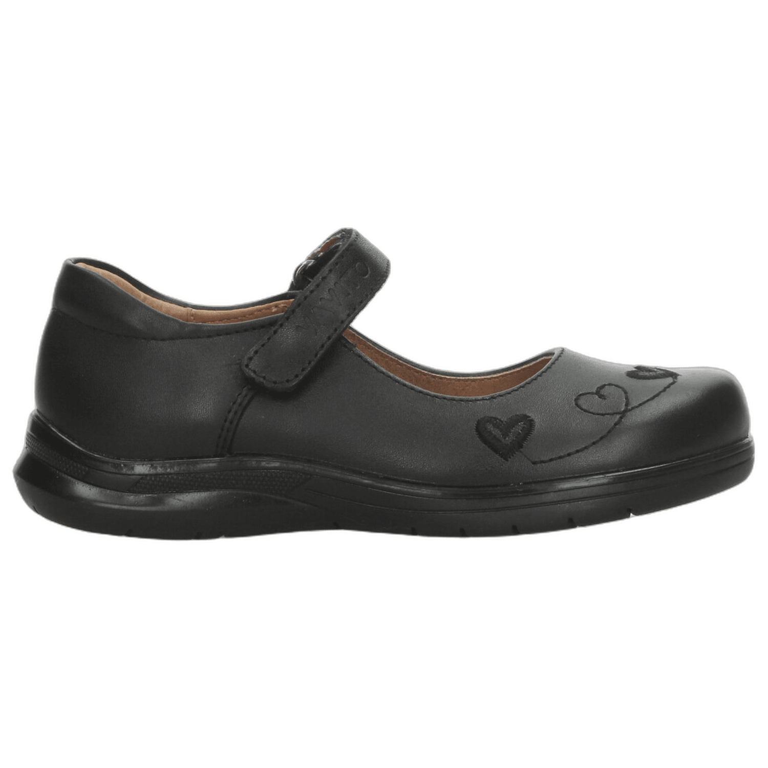 Zapato Vavito Niña Escolar Adhesivo Casual Negro Infantil T18-22 — imagen 1
