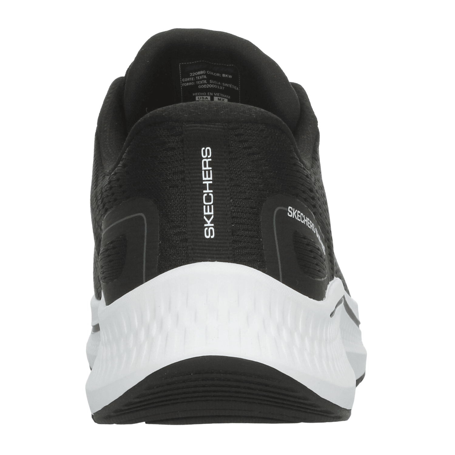 Tenis Skechers Hombre Negro Deportivo Running Caballero — imagen 8