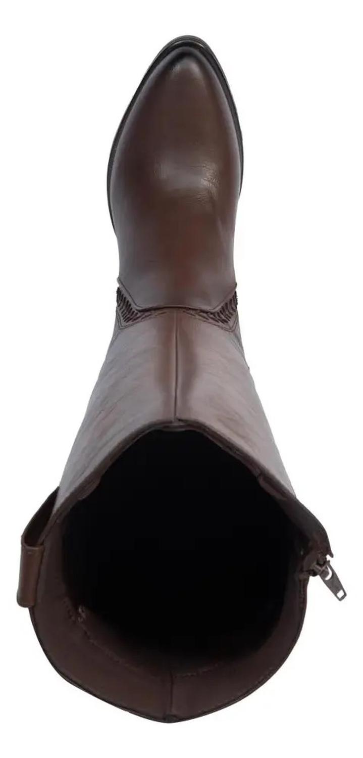 Bota Larga Dama Tierra Bendita Texano Bordado 7.5cm 1180513 — imagen 3