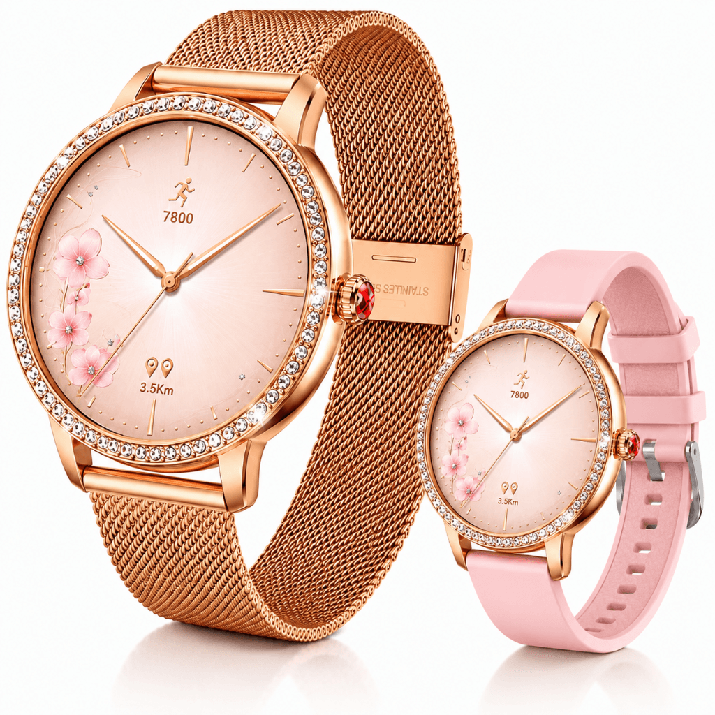 SMARTWATCH FUTUREM DW01 (DORADO) + AUDIFONOS REDMI BUDS 6 PLAY (ROSA) + BOCINA SANAG X6S (ROSA) — imagen 3