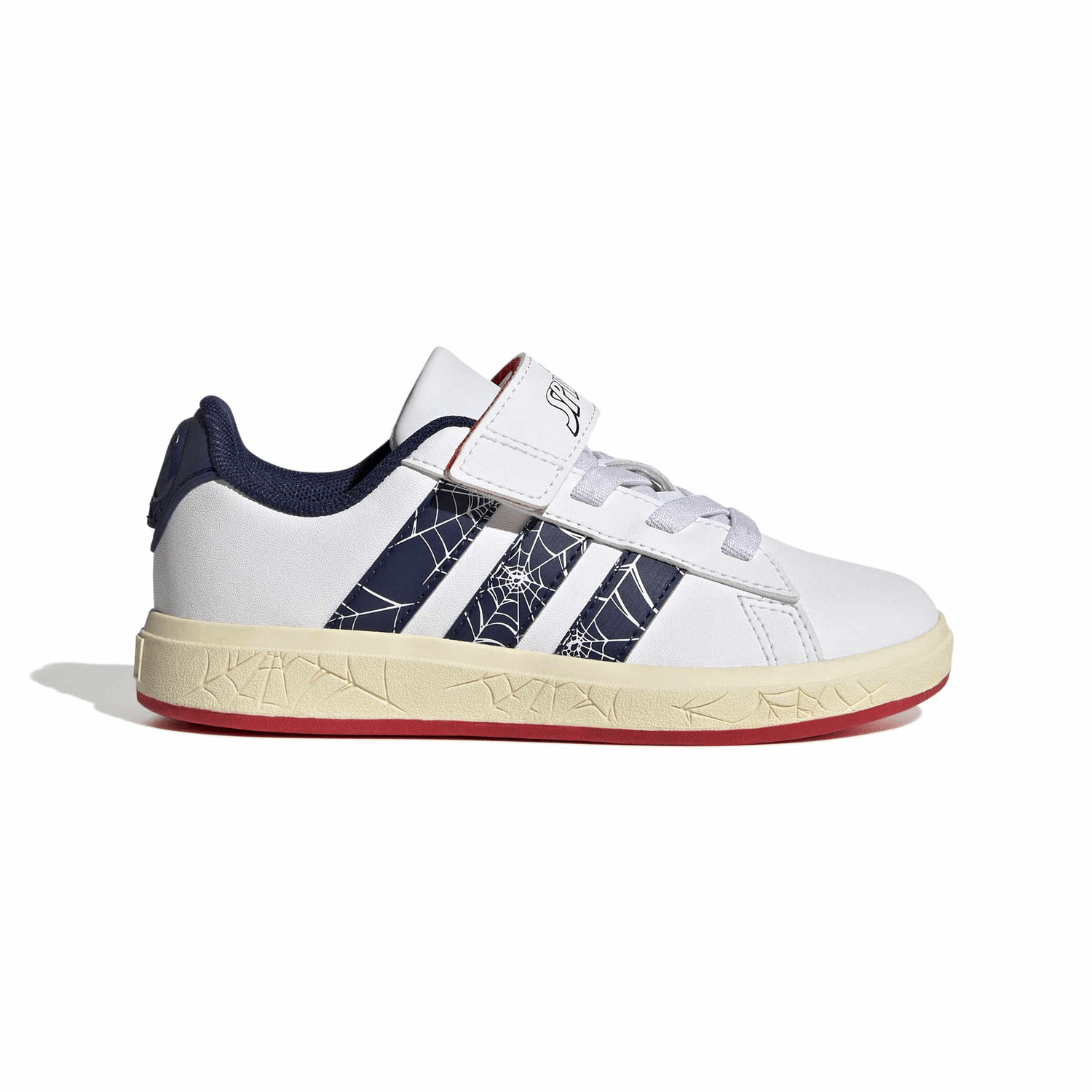 Tenis Adidas Grand Court Niño Spider-man Hombre Araña Blanco Infantil T17-22 — imagen 1