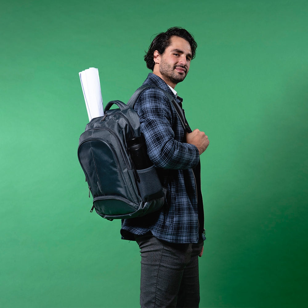 Mochila para laptop CoolCapital Bast 15.6" pulgadas Gris — imagen 9