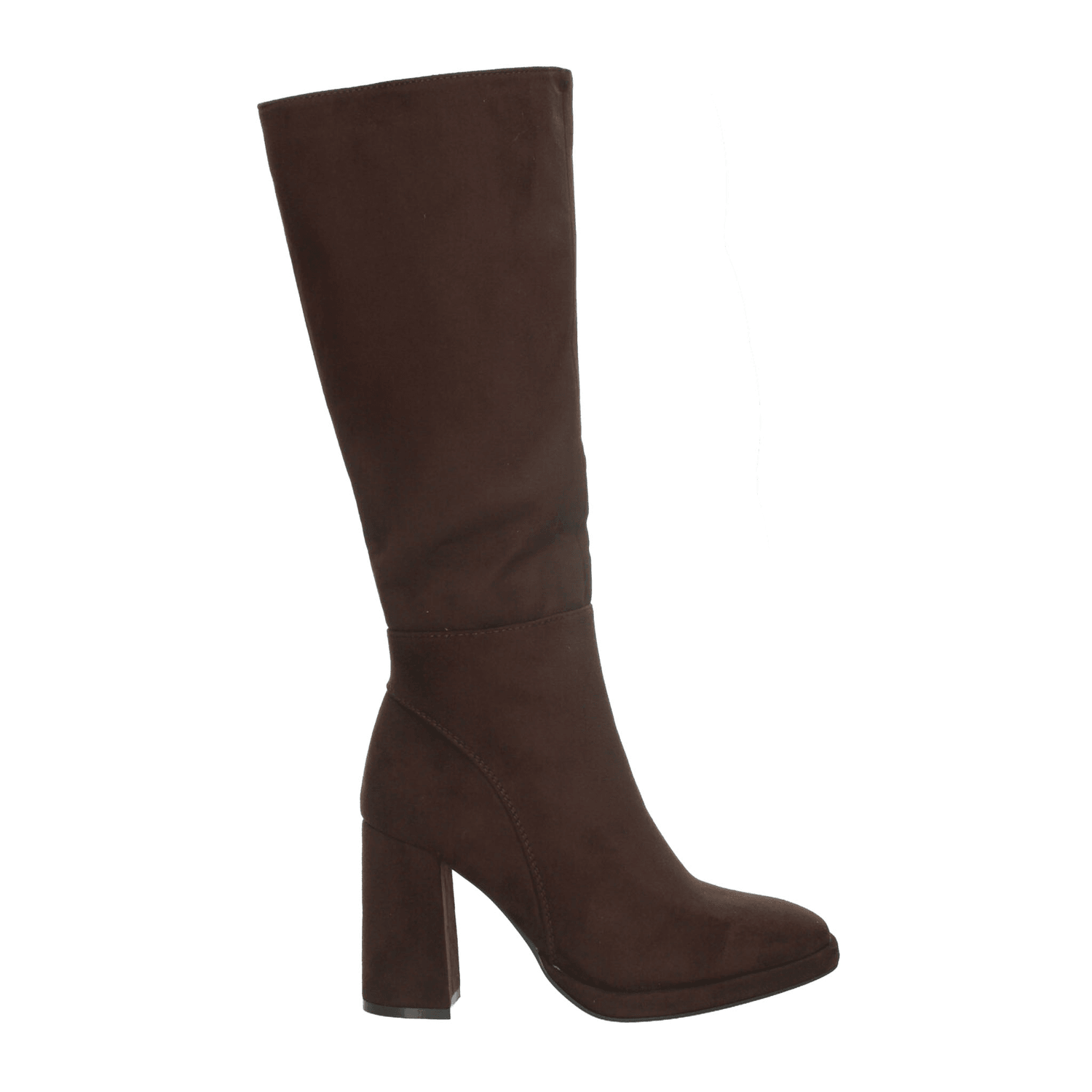 Bota Berlin Dama Casual Tacón Largo Cierre Café Mujer — imagen 1