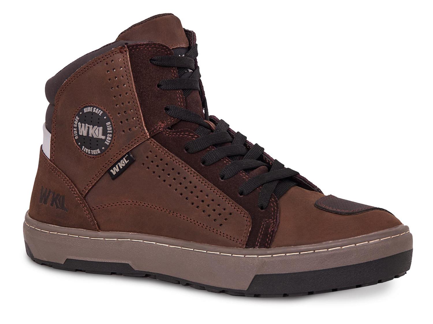 Tenis Motociclista Hombre Botin Moto Biker Wkl 80202 Chocolate — imagen 1