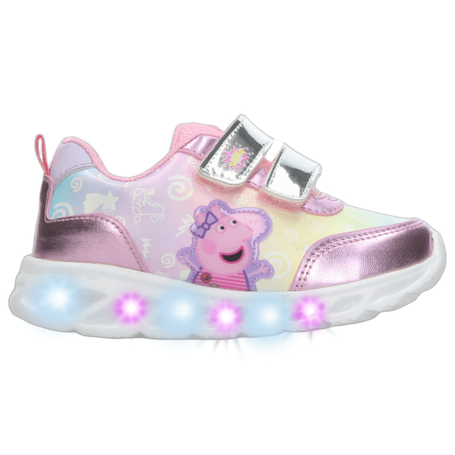 Tenis Peppa Pig Niña Casual Luz Led Rosa Infantil T15-18 — imagen 1