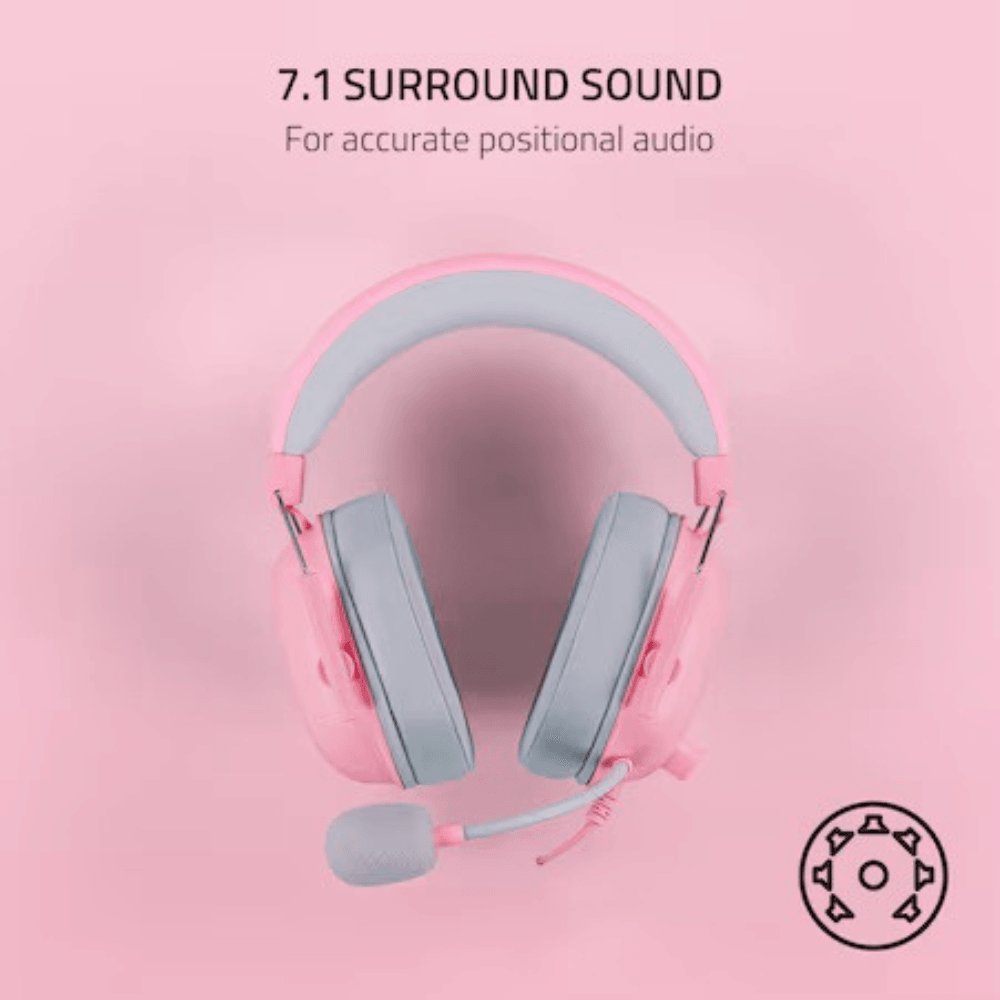 Audífonos Alámbricos Gamer Razer Blackshark V2 X (Rosa) - XBOX / PlayStation / PC — imagen 7
