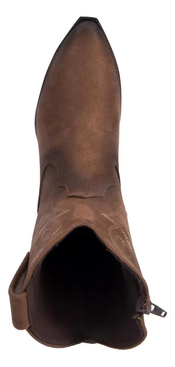 Bota Corta Dama Tierra Bendita Vaquero Bordado 5cm 1180512 — imagen 3