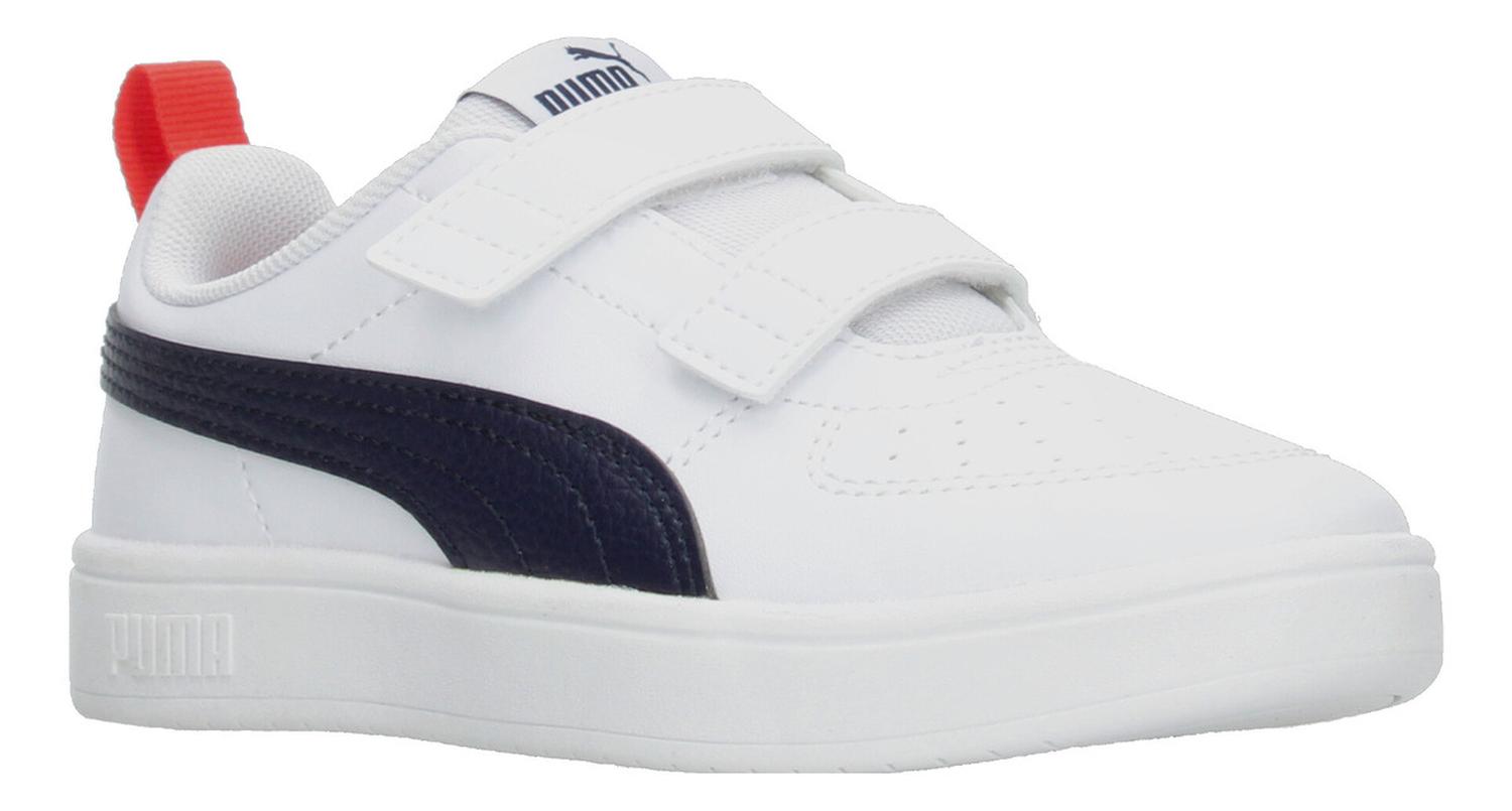 Tenis Puma Rickie V Niño Casual Urbano Blanco Infantil T16-22 — imagen 2