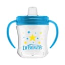 Vaso Para Niños Con Boquilla Flexible Dr. Brown's 6oz Color Azul Con Transparente Estrellas