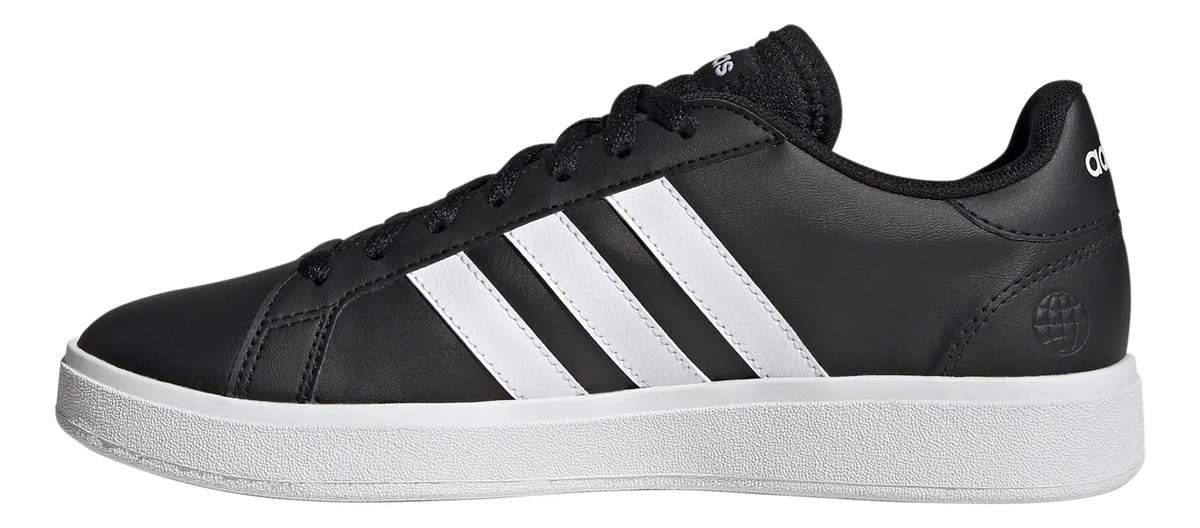 Tenis adidas Grand Court Dama Casual Negro Con Blanco Mujer — imagen 9