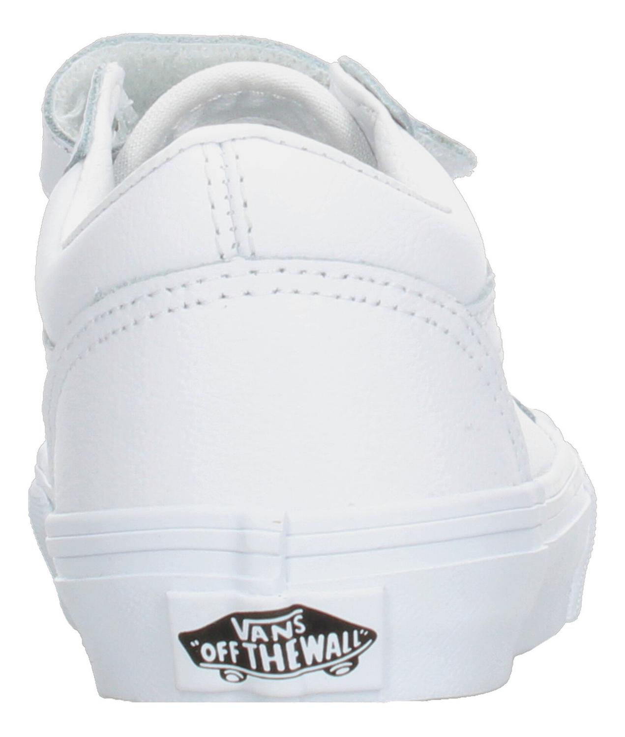 Tenis Vans Old Skool V Classic Niño Casual Blanco Infantil T11-15 — imagen 7