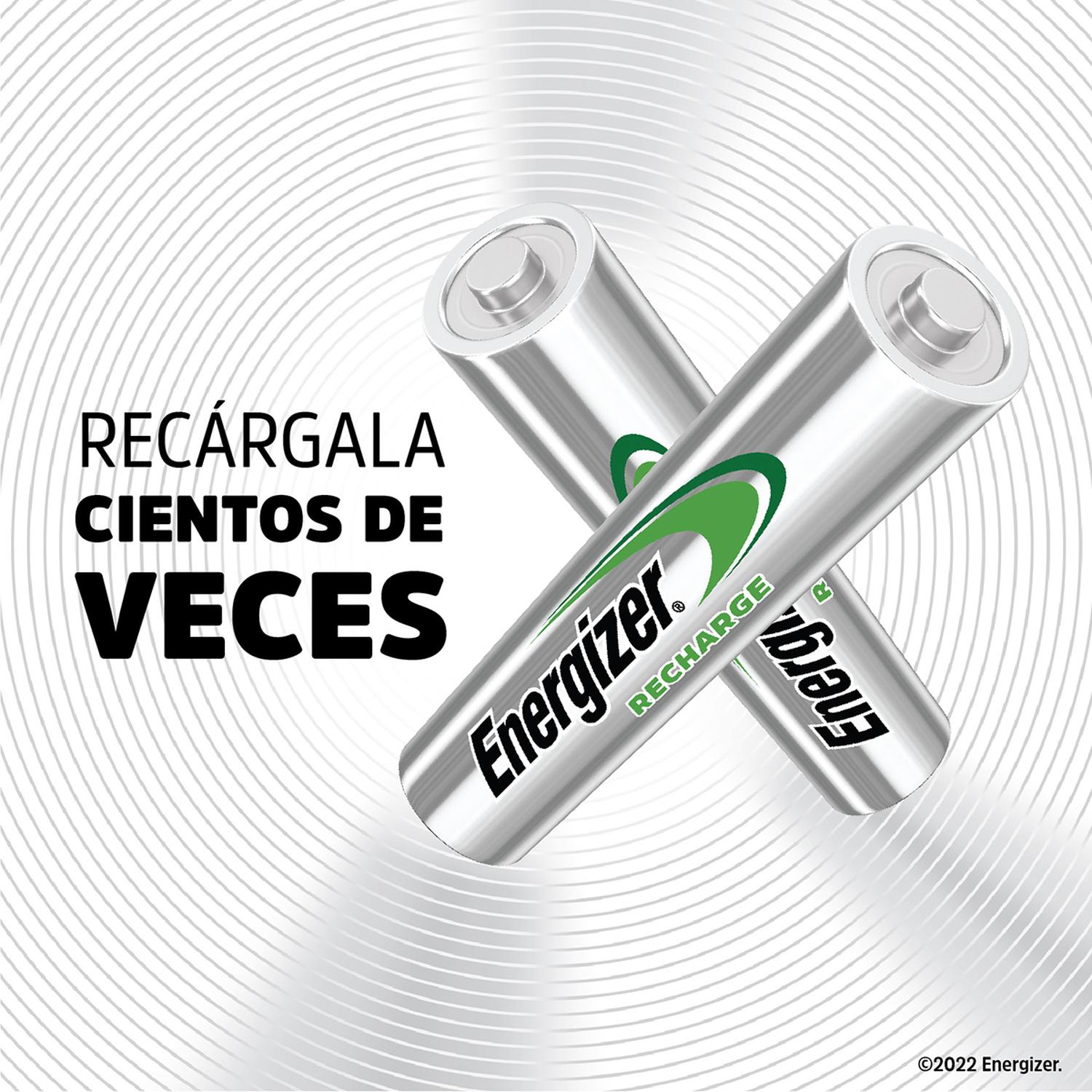 Cargador Universal Pilas Energizer + 4 Pilas Recargables Aaa — imagen 5