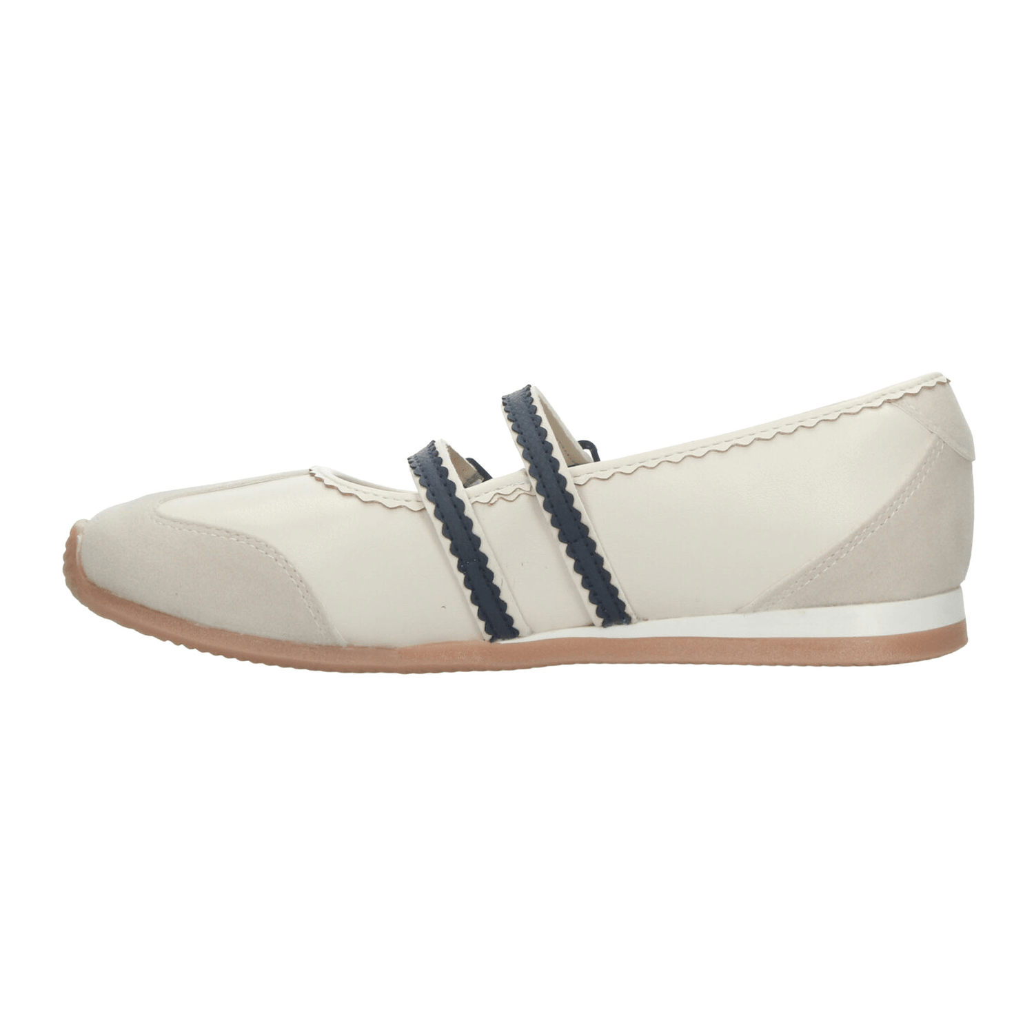 Flats Paulina Dama Casual Mary Jane Blanco Mujer — imagen 5
