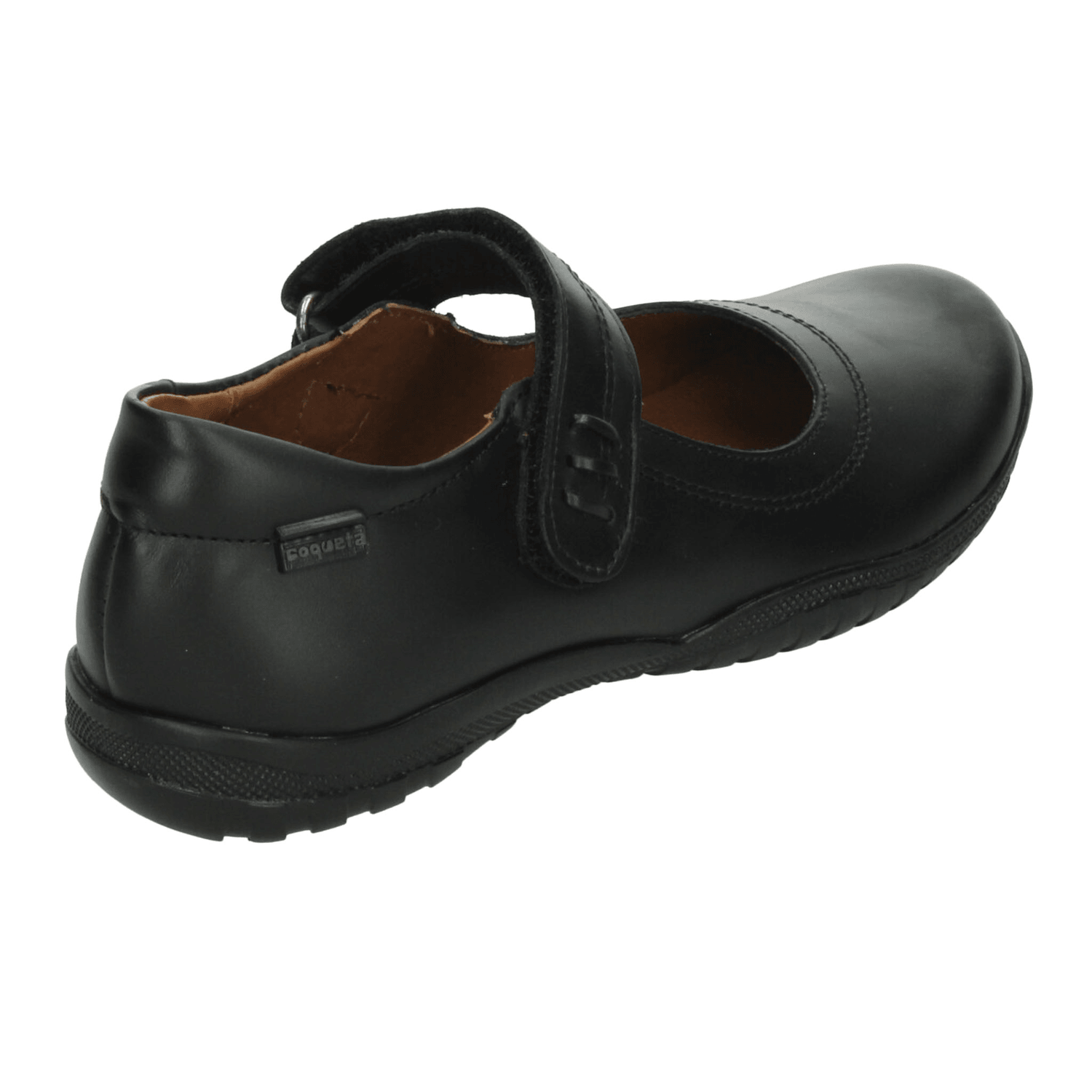 Zapato Coqueta Niña Escolar Negro Infantil T22-26 — imagen 3