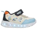 Tenis Bluey Niño Casual Luz Led Beige Azul Infantil T12-15