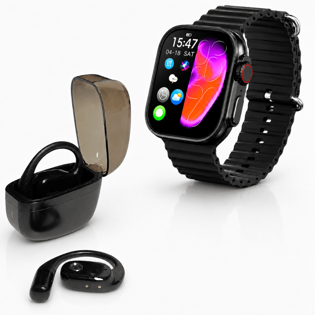 Smartwatch Microwear Ultra 5 U5 + Audífonos G‑TIDE OWS8 — imagen 2