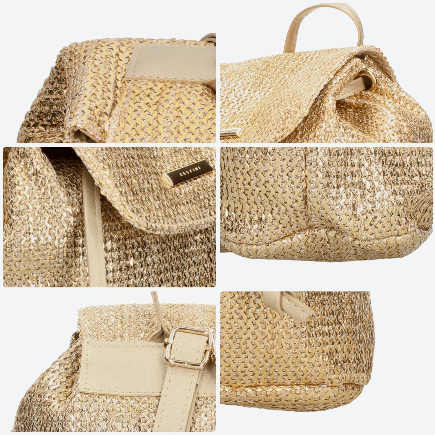 Bolsa Dama Felianna Dorado Casual Mujer — imagen 5