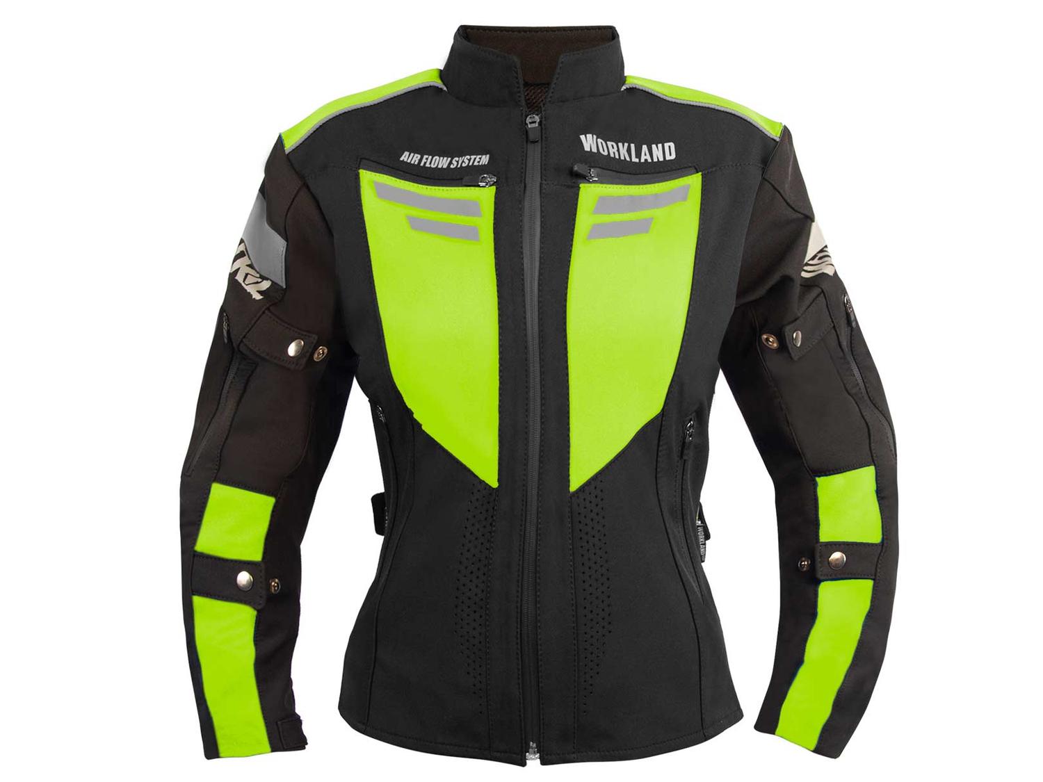 Chamarra moto mujer impermeable protecciones biker WKL 85 NV — imagen 1