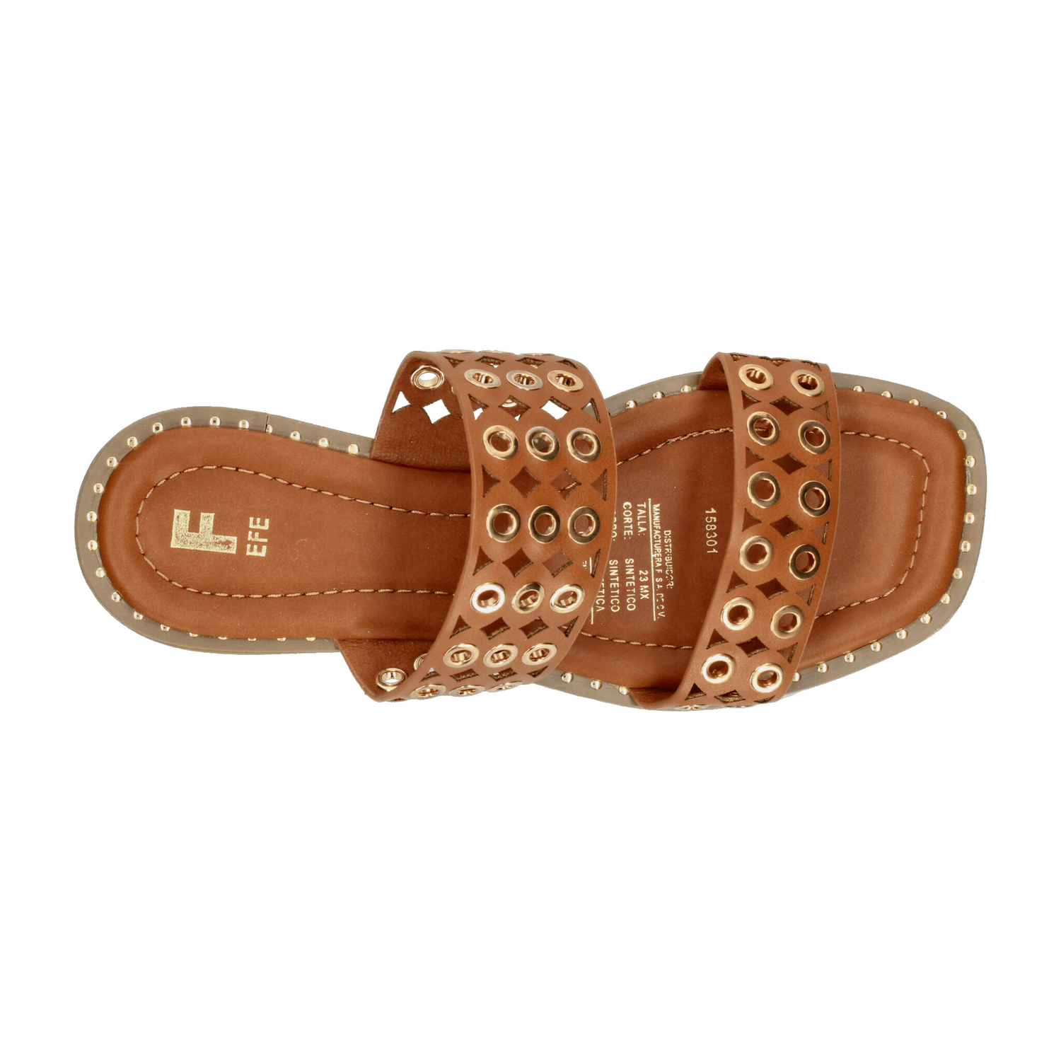 Sandalias Dama Efe Café Casual Mujer — imagen 9