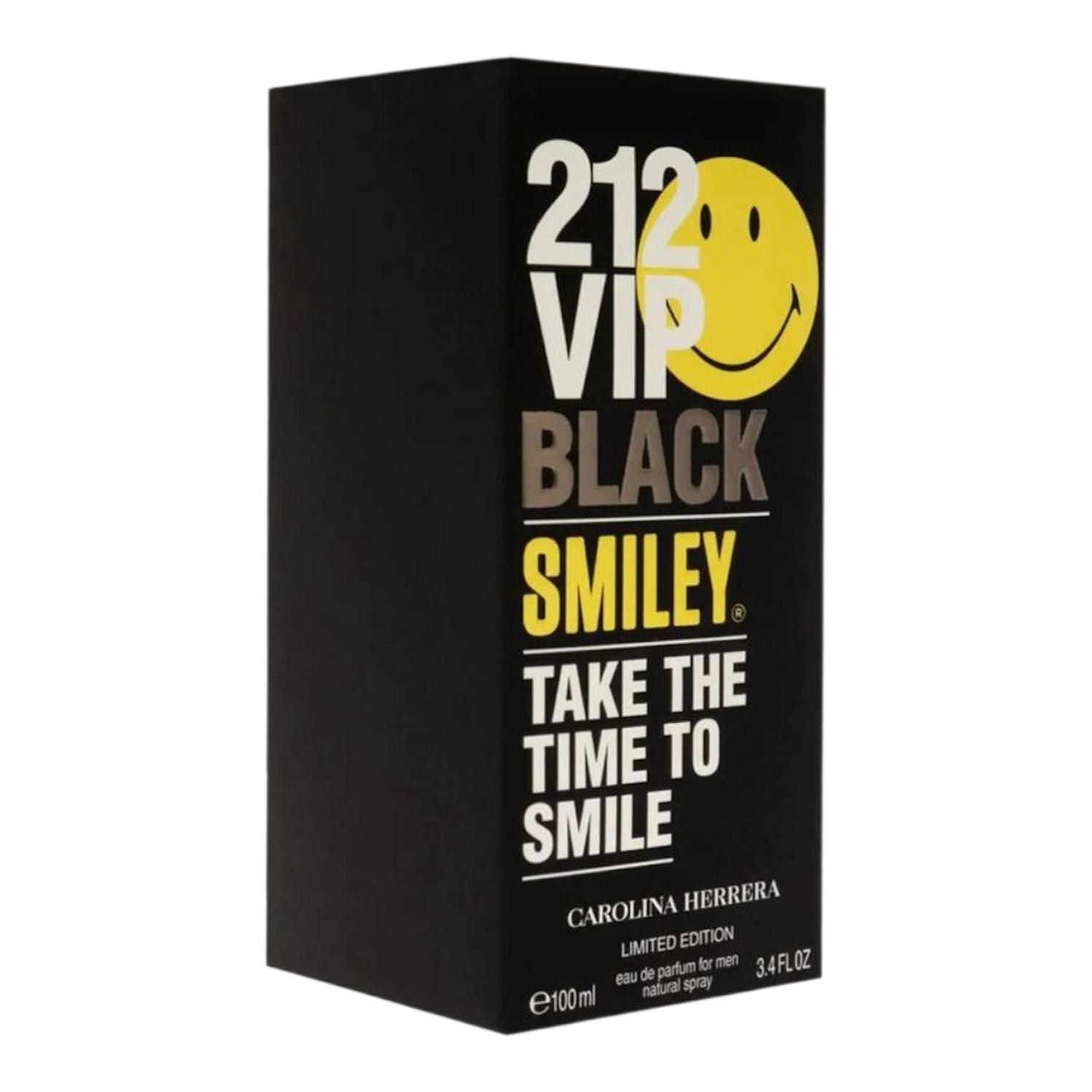 CAROLINA HERRERA 212 VIP BLACK SMILEY EDP 100 ML CABALLERO — imagen 2