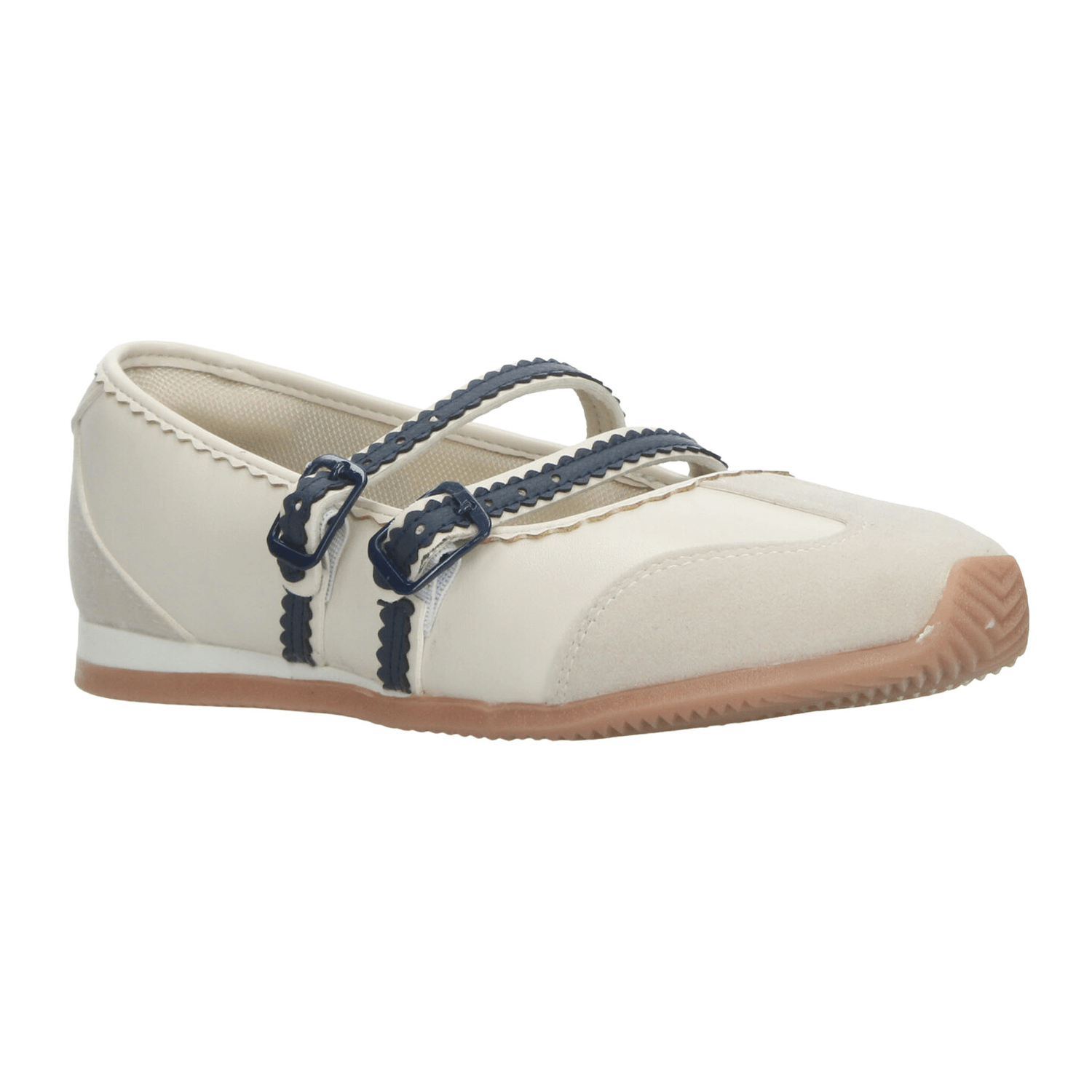 Flats Paulina Dama Casual Mary Jane Blanco Mujer — imagen 2