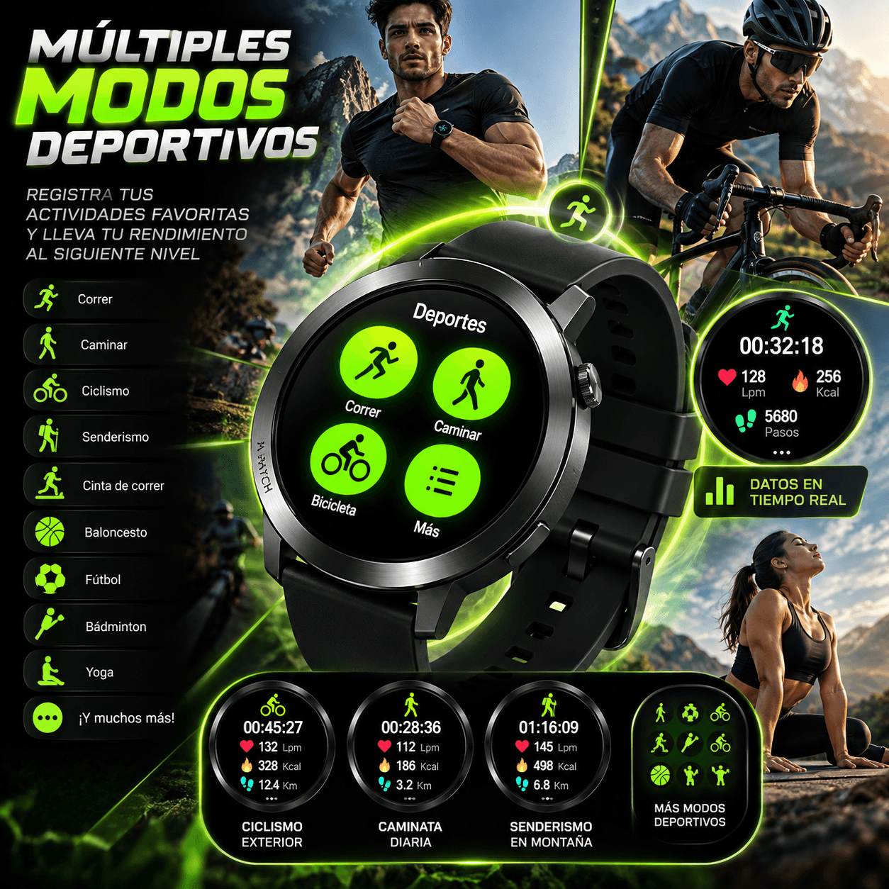 Smartwatch NEURIX AI Watch 3 con ChatGPT, WhatsApp, Llamadas Bluetooth y Funciones Deportivas — imagen 12