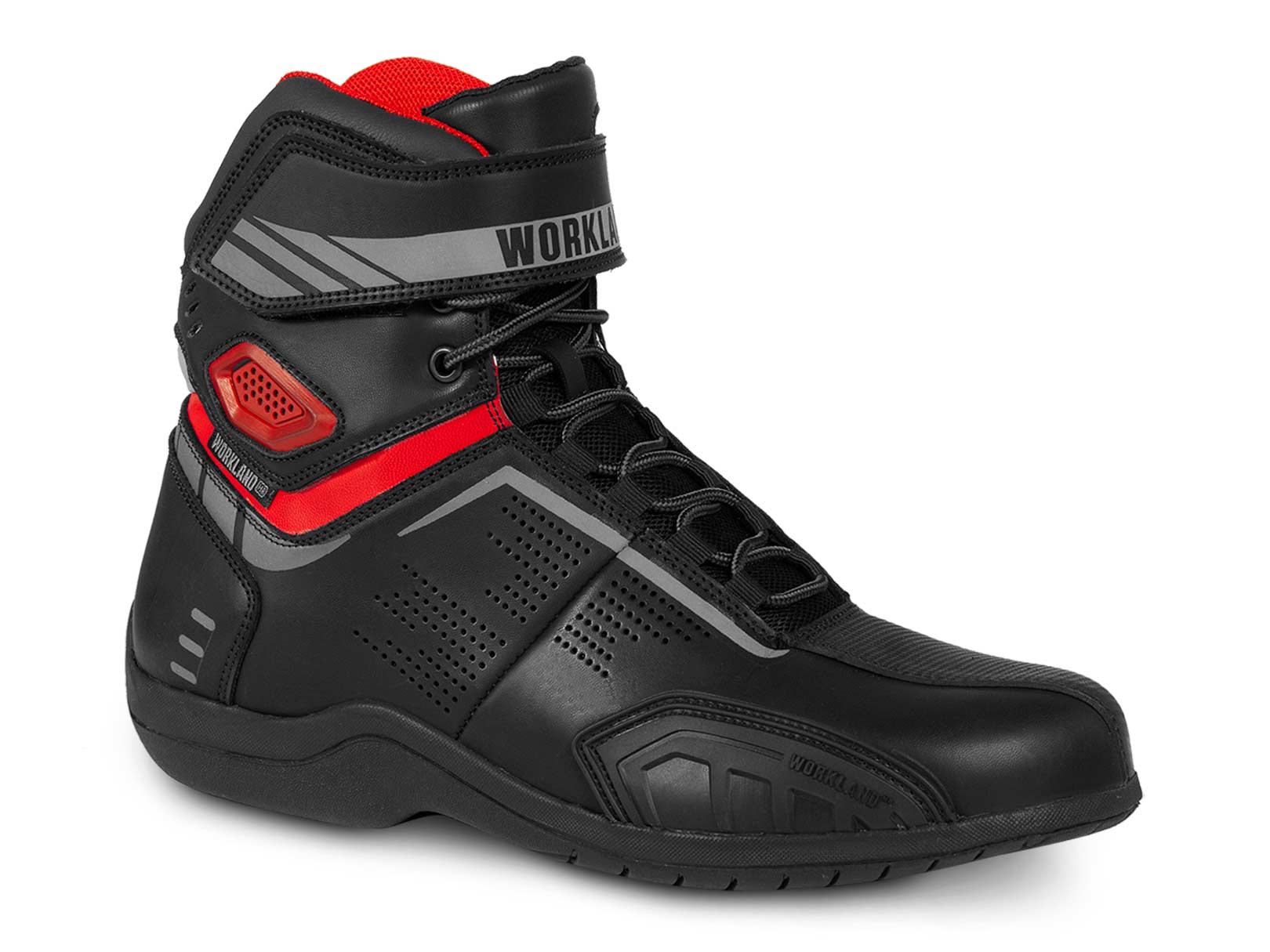Bota mujer motociclista biker botin moto WKL 80016 Negro R — imagen 10