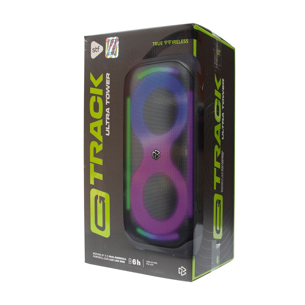 Bocina Portatil G Track Ultra Tower STF 30W 6hrs Uso Función Tws Negro — imagen 4