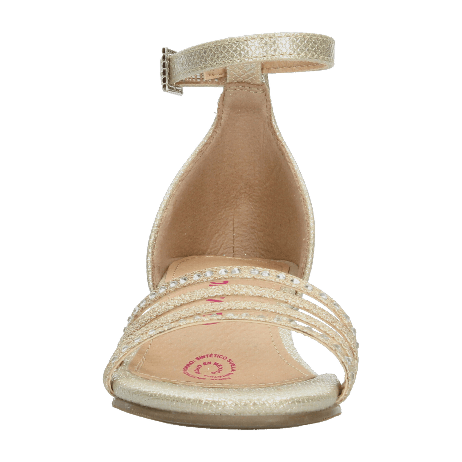 Sandalias Tropicana Niña Tacón 4cm Casual Dorado Juvenil T22-26 — imagen 6