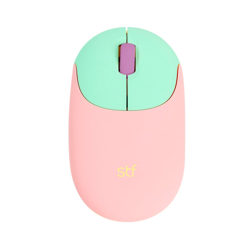 Kit Teclado + Mouse inalámbrico STF VIVA! para computadora Rosa — imagen 5