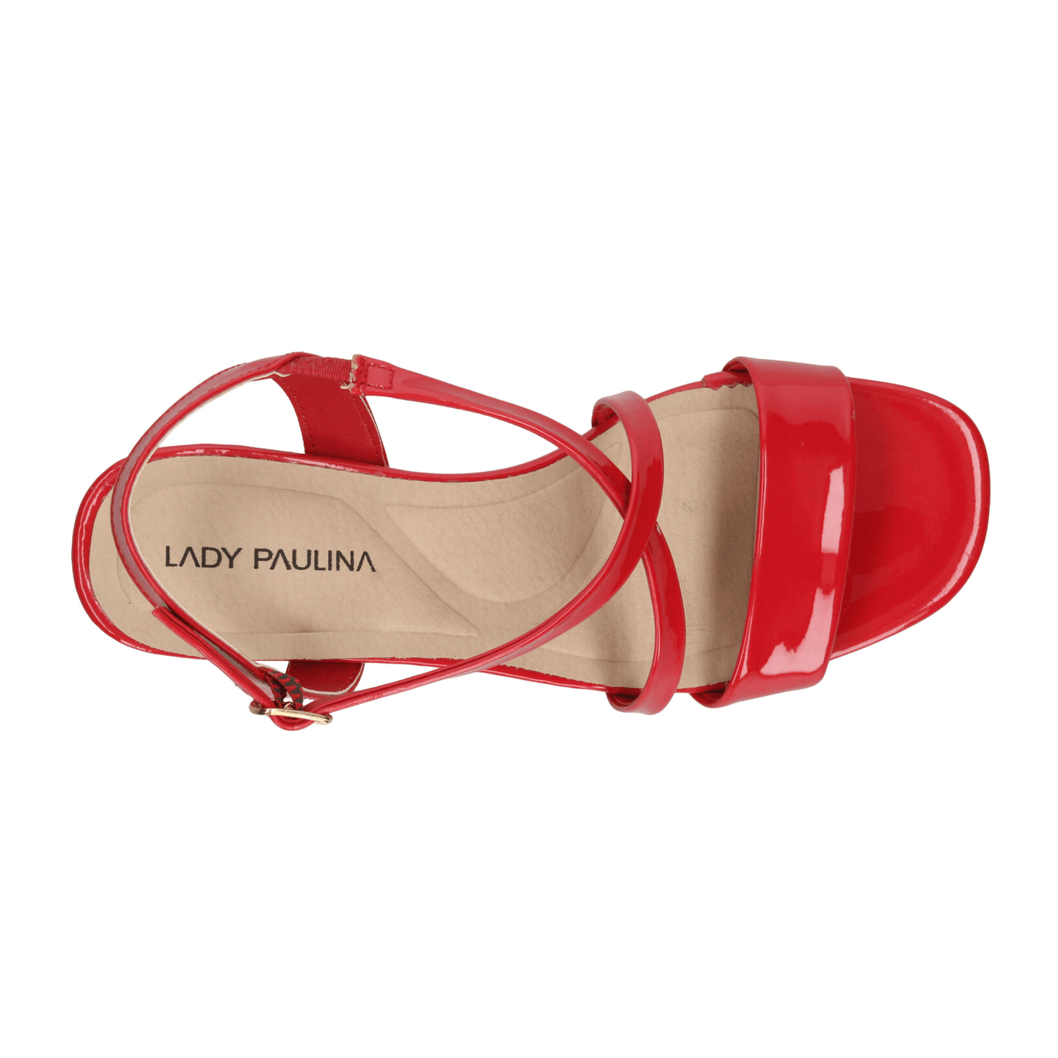 Sandalias Dama Paulina Rojo Casual Mujer — imagen 9