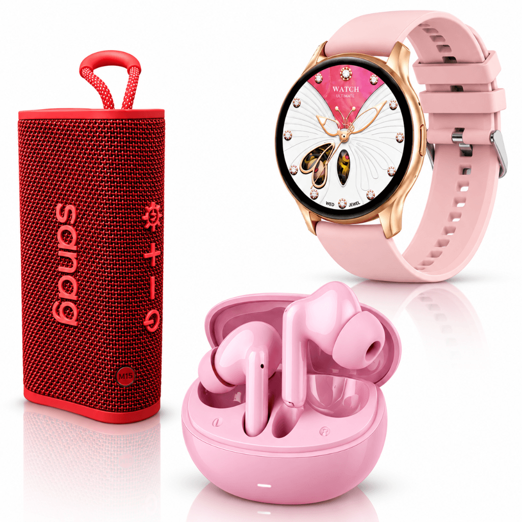 Bocina Sanag M15 + Smartwatch G-Tide R5 + Audífonos G-Tide L42 — imagen 2