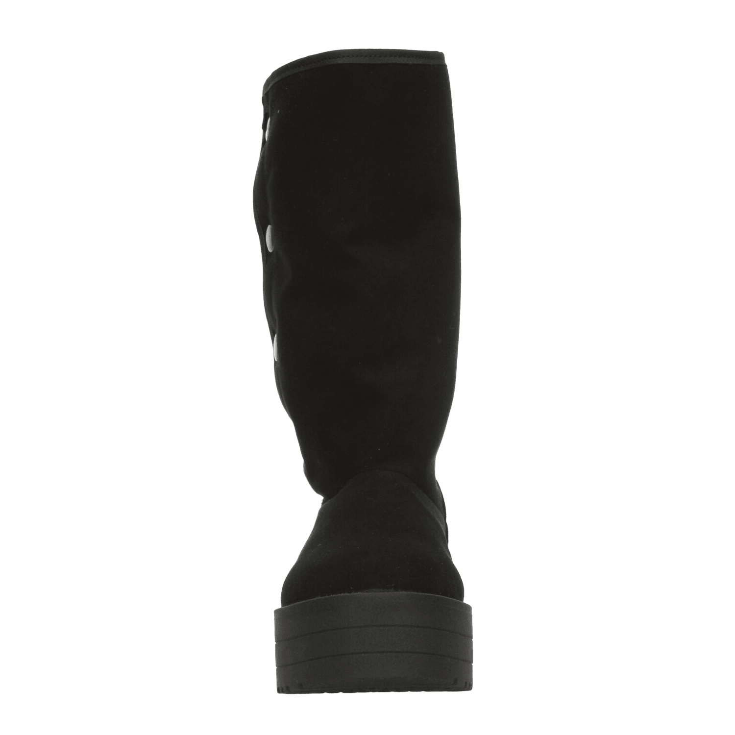 Bota Rojo Cereza Dama Negro Invierno Plataforma Casual Mujer — imagen 7