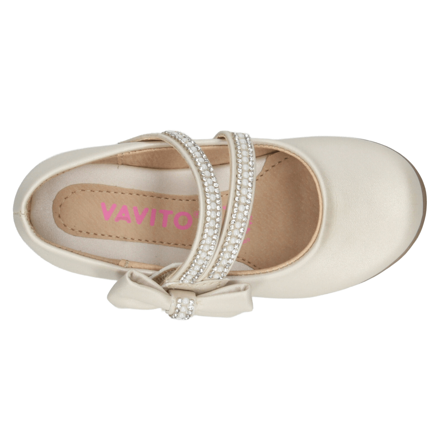 Flat Vavito Niña Ceremonia Formal Beige Infantil T15-18 — imagen 8