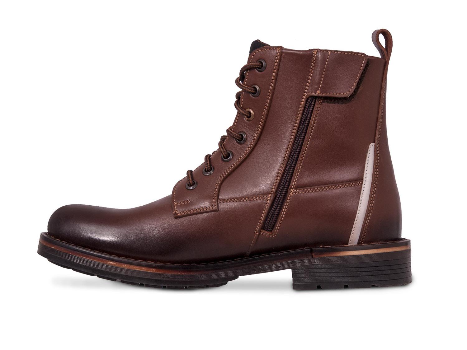 Bota Hombre Moto Biker Casual Workland 89505 Cogñac Cloud — imagen 5