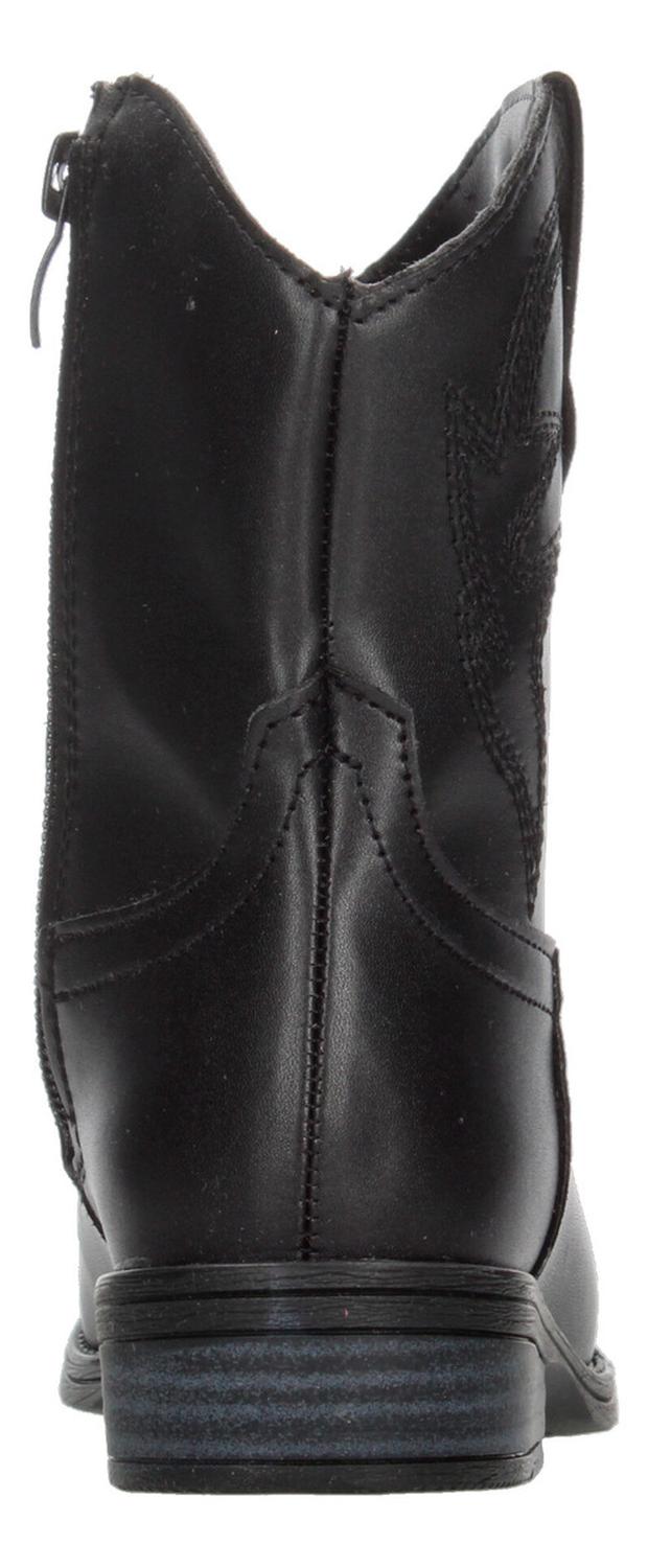 Bota Tropicana Vaquera Niña Texana Casual Negro Infantil T18-22 — imagen 7