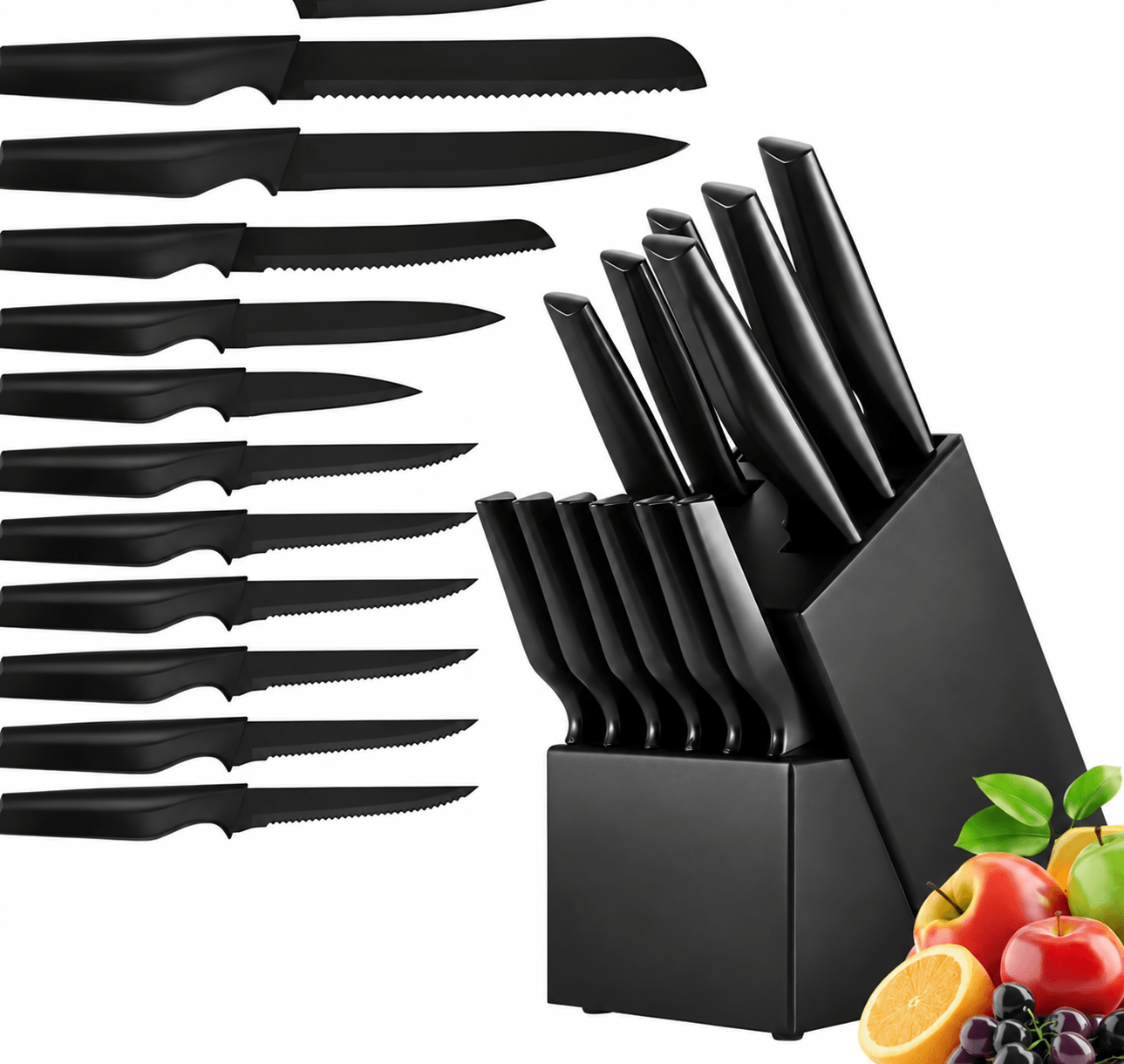 Set de Cuchillos con Organizador 12 Piezas + Base — imagen 1