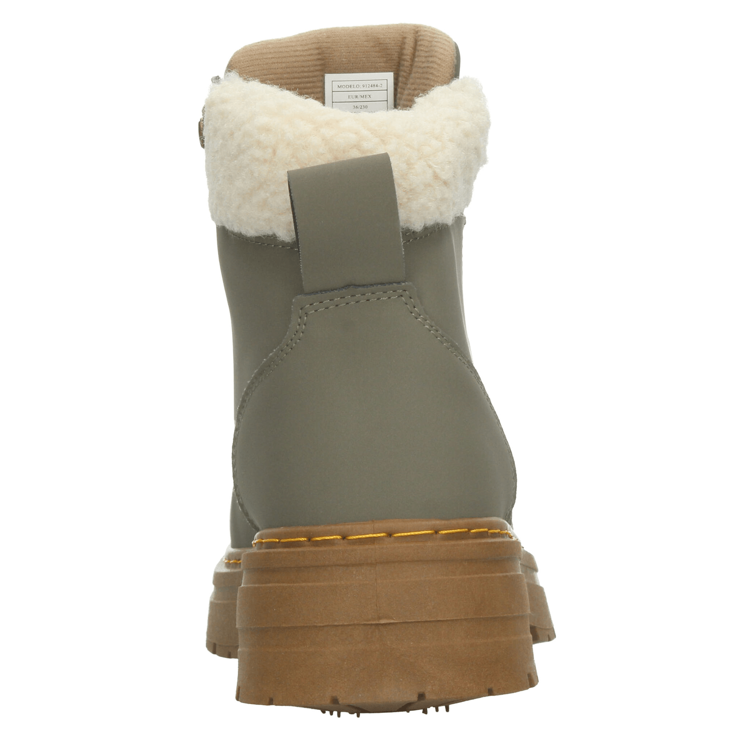 Botín Berlin Hiker Dama Casual Cintas Cómodo Verde Mujer — imagen 7