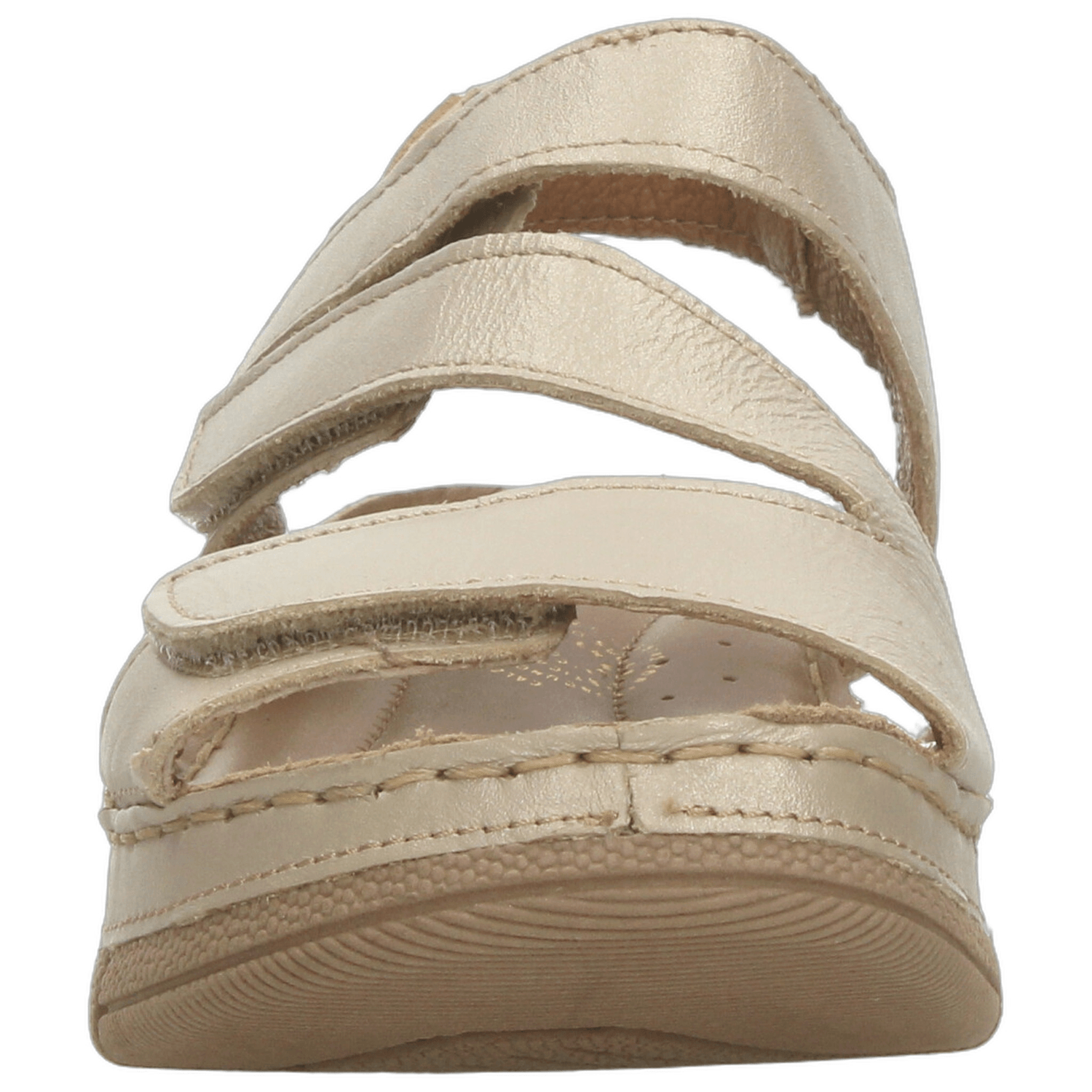Sandalias Lobo Solo Dama Casual Cómodo Dorado Mujer — imagen 6