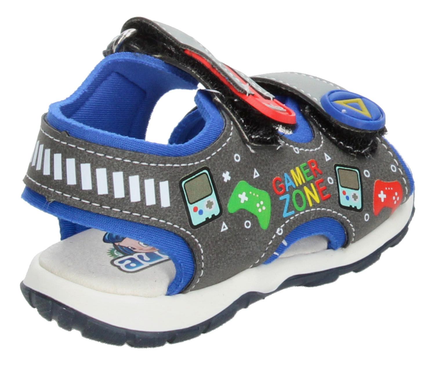 Sandalias Coqueta Gamer Niño Casual Gris Infantil T13-18 — imagen 4