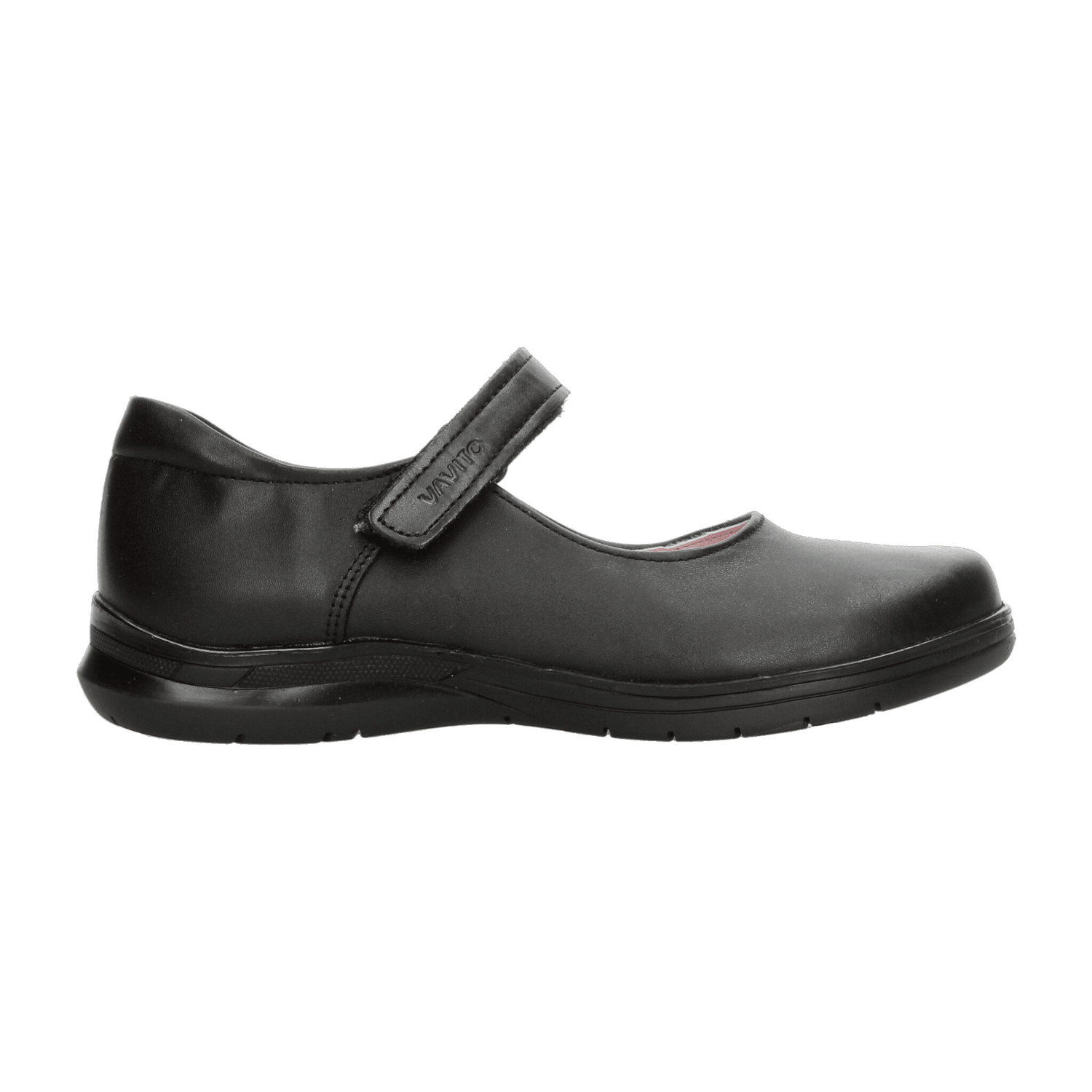 Zapato Vavito Niña Escolar Adhesivo Negro Infantil T18-22 — imagen 1