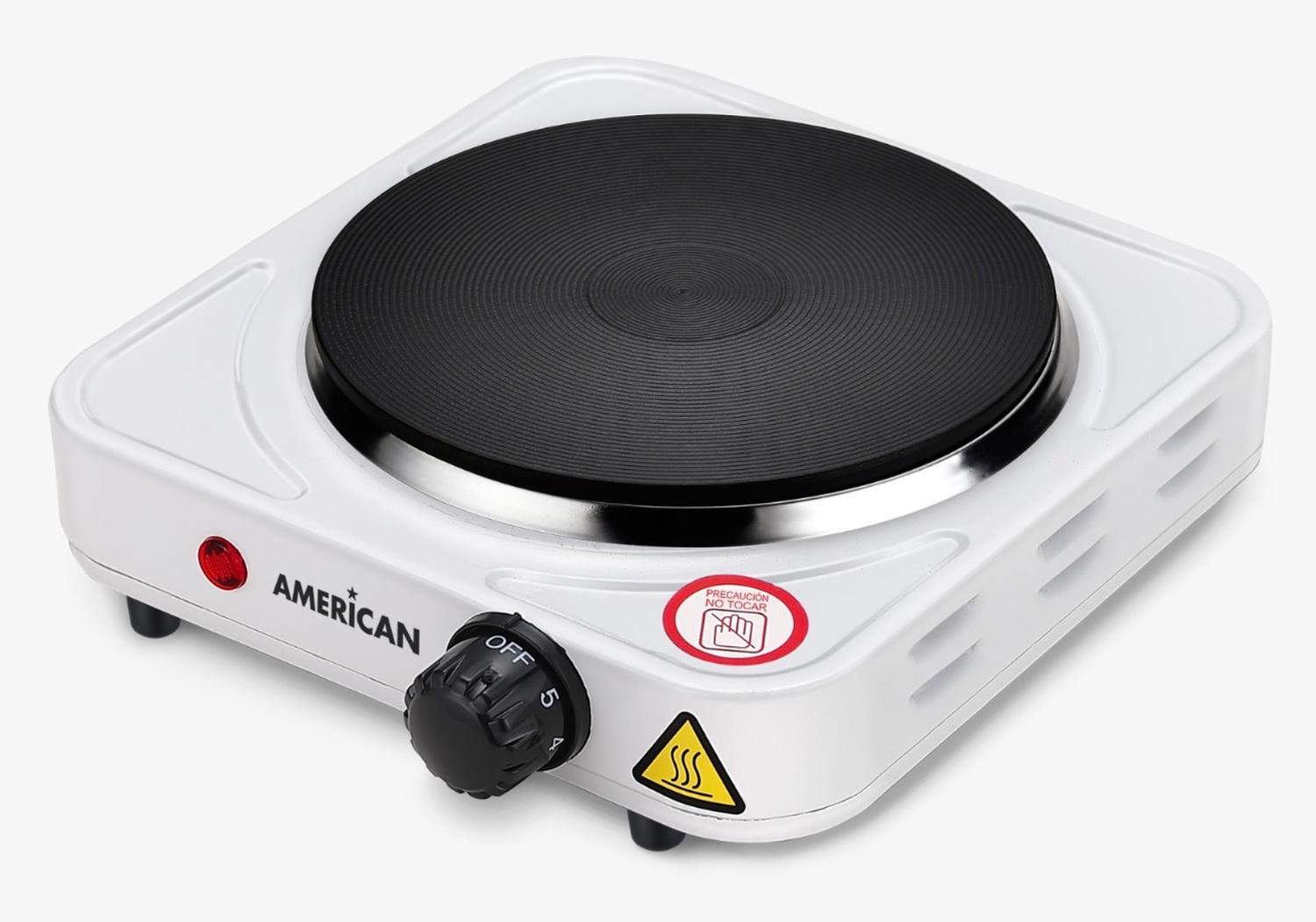 PARRILLA DISCO INDIVIDUAL AMERICAN 6186 1000W BLANCO — imagen 1