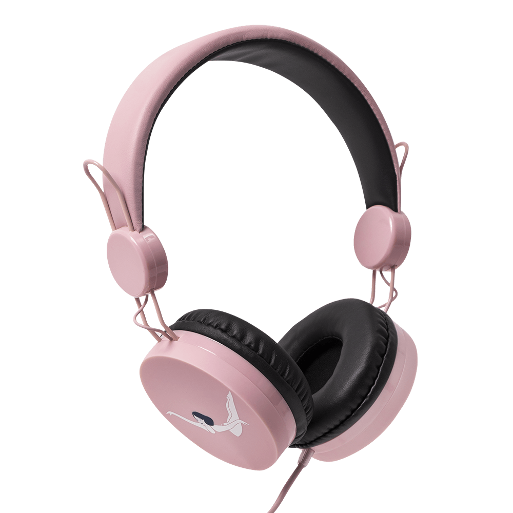 Kit Audífonos, mouse y mousepad STF Mariana Motoko 3 en 1 para computadora rosa — imagen 3