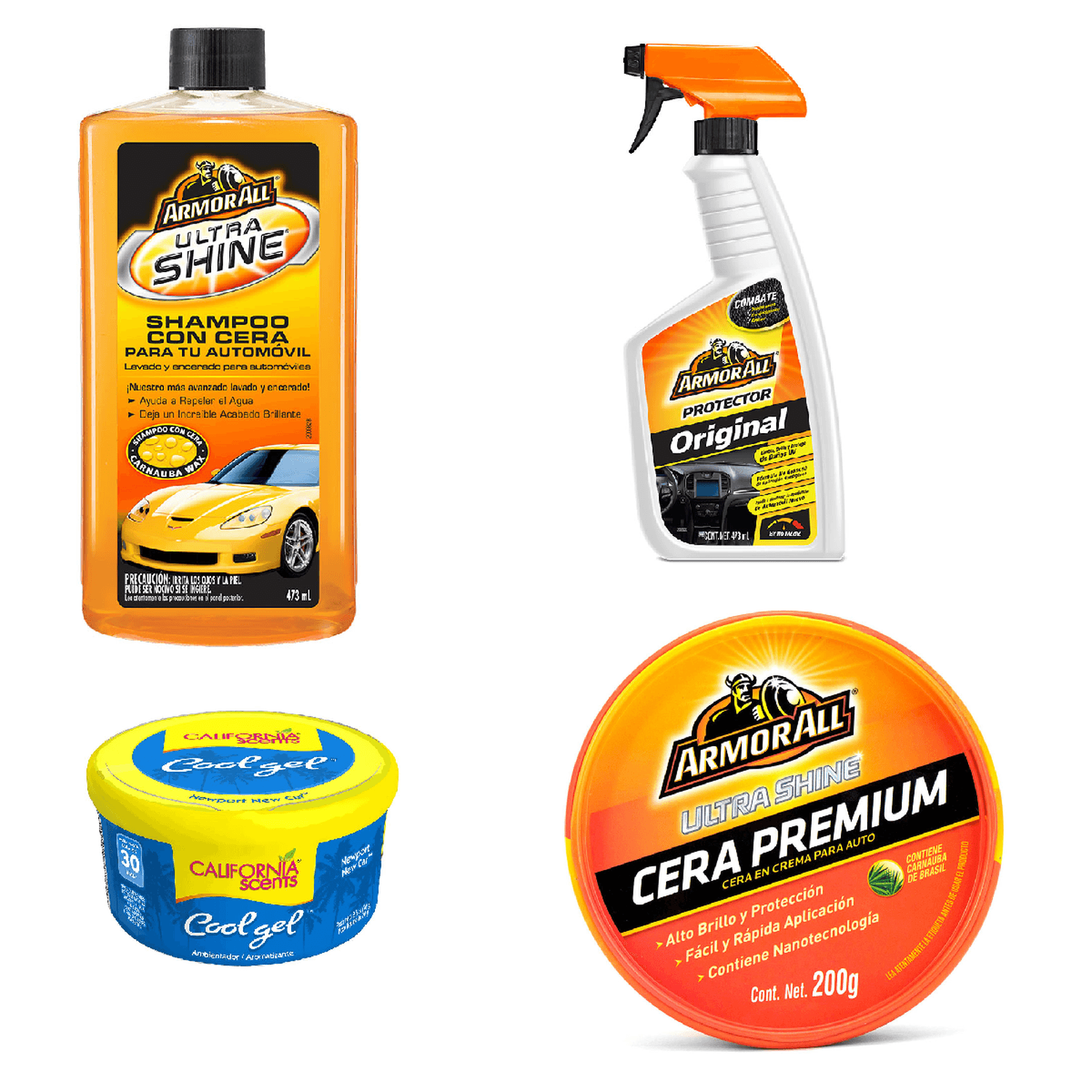 COMBO COCHE SHAMPOO + PROTECTOR + CERA PARA EXTERIOR COCHE — imagen 1