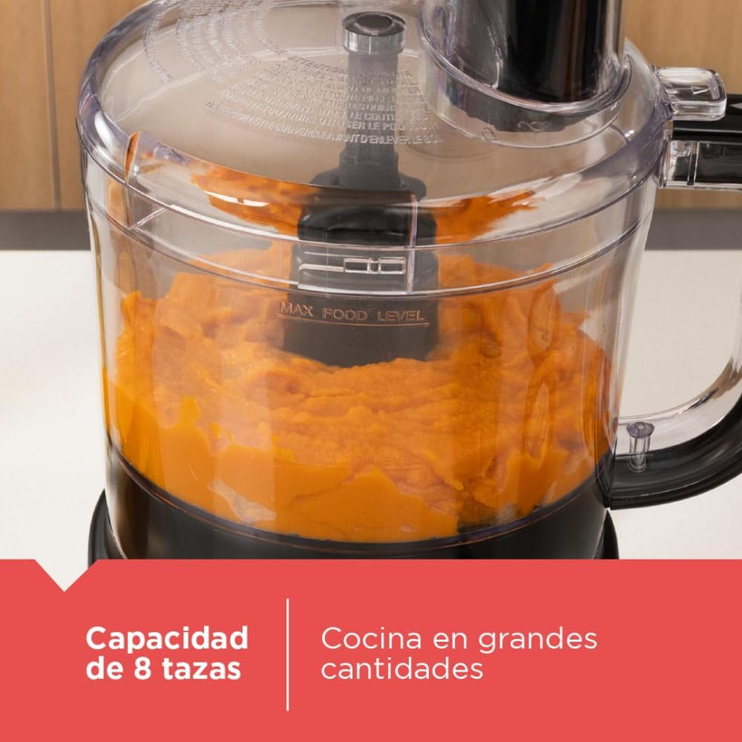 PROCESADOR ALIMENTOS BLACK+DECKER FP43420 8 TAZAS NEGRO — imagen 4