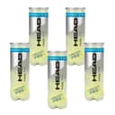 Pack 5 Botes De 3 Pelotas Head Padel Pro+ 15 Pelotas Profesional Durable