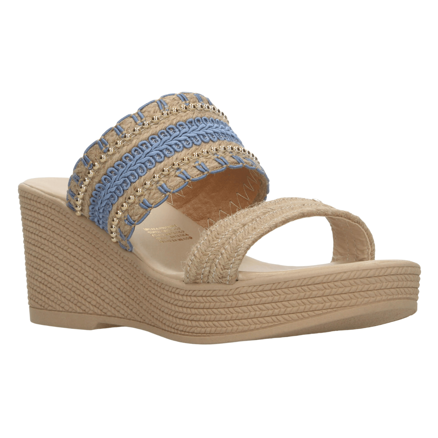 Sandalias Rojo Cereza Dama Casual Azul Mujer — imagen 2