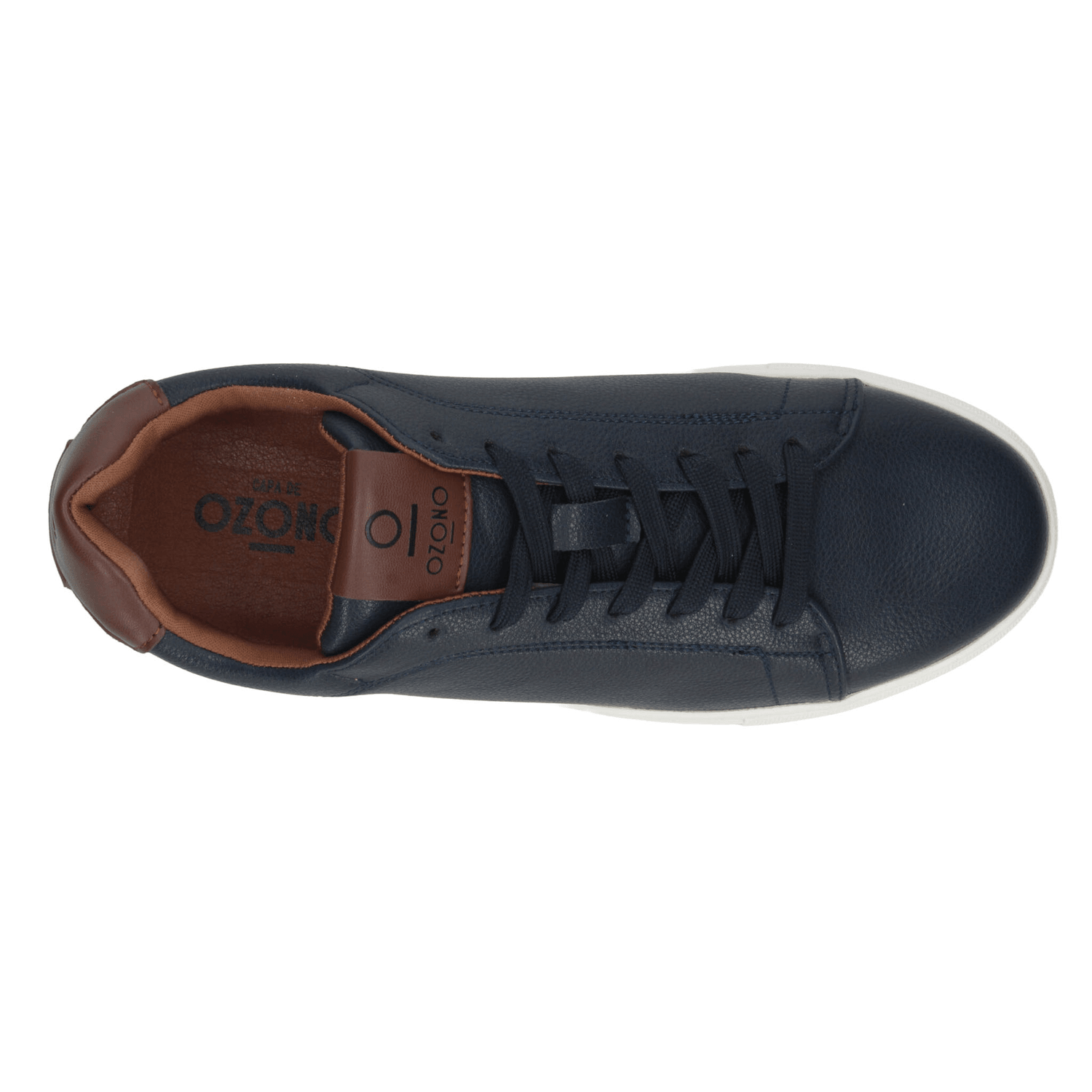 Tenis Ozono Hombre Casual Cintas Cómodo Azul Caballero — imagen 8