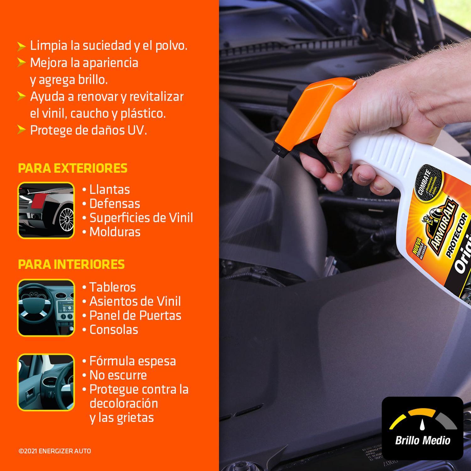 12 Protectores Armor All limpiador interior brillo 473ml — imagen 3